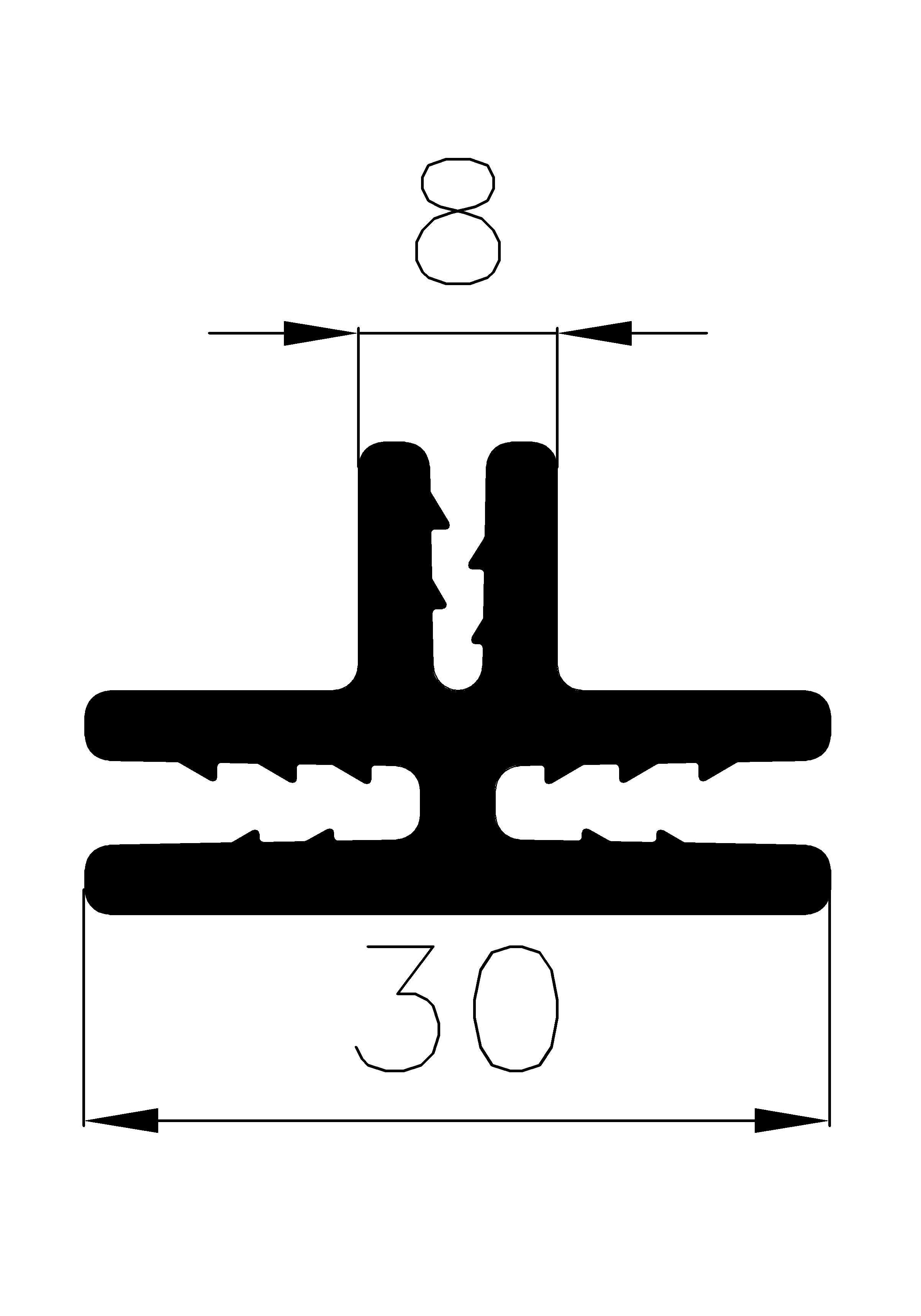 3140380KG - Co-Ex-Profile ohne Metalleinsätze - Kantenschutzprofile