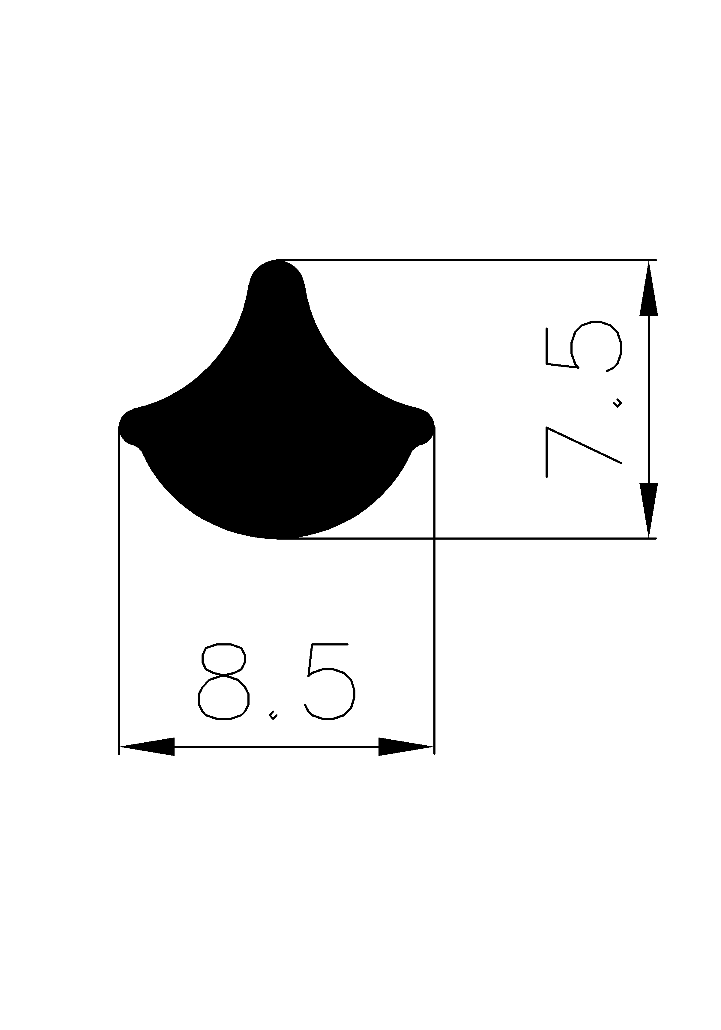 3160380KG - feszítő EPDM gumiprofilok - Rögzítő és feszítő profilok