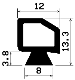 RT 0952 - EPDM-Kautschukprofile - Rolltor- und Fingerschutzprofile