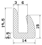 MZS 25275 - Schaumgummiprofile bzw. Moosgummiprofile - U-Profile