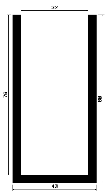 TU1- 0957 - EPDM-Gummi -Profile - U-Profile TU1- 0957 - EPDM-Gummi -Profile - U-Profile