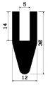 TU1- 0987 - EPDM-Gummi -Profile - U-Profile TU1- 0987 - EPDM-Gummi -Profile - U-Profile