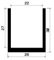 TU1- 1006 - EPDM-Gummi -Profile - U-Profile TU1- 1006 - EPDM-Gummi -Profile - U-Profile