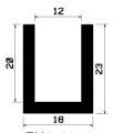 TU1- 1023 - EPDM-Gummi -Profile - U-Profile TU1- 1023 - EPDM-Gummi -Profile - U-Profile