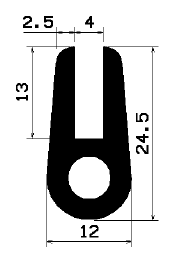TU1- 1022 - Silikon Profile - U-Profile TU1- 1022 - Silikon Profile - U-Profile