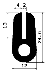 TU1- 1044 - Silikon Profile - U-Profile