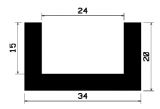 TU1- 1043 - rubber profiles - U shape profiles