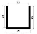 TU1- 1046 - rubber profiles - U shape profiles