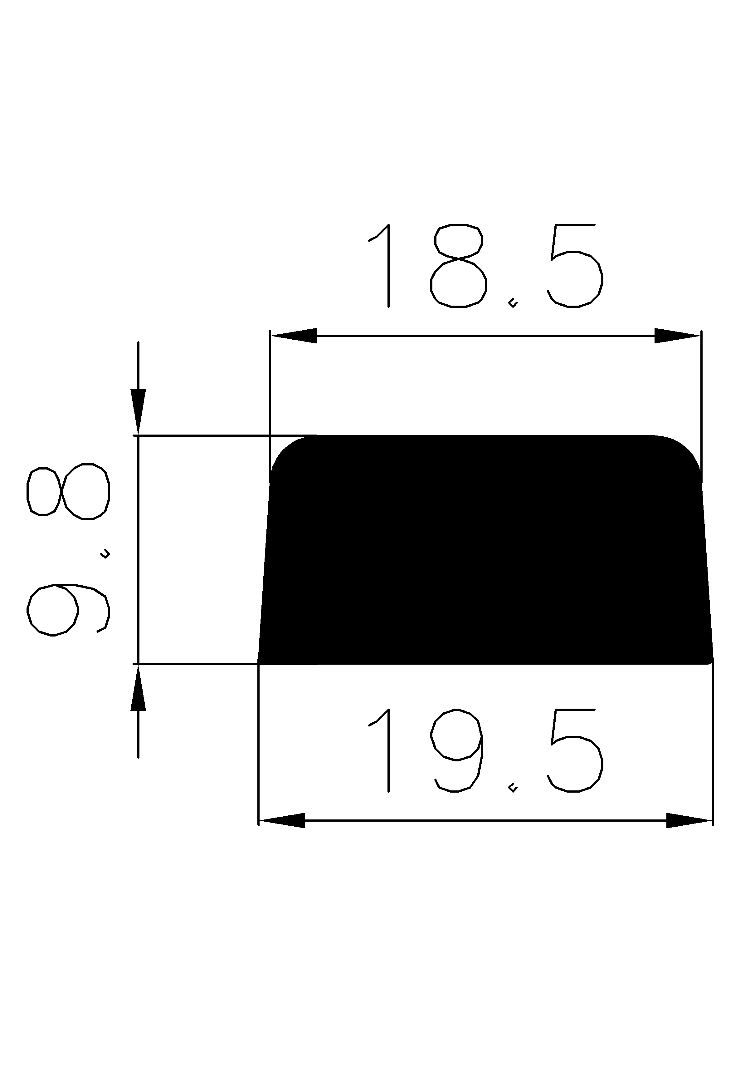 3500270KG - rubber profiles - Square profiles