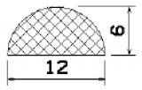 MZS 25317 - EPDM-Schaumgummi-Profile - Halbrundprofile / D-Profile