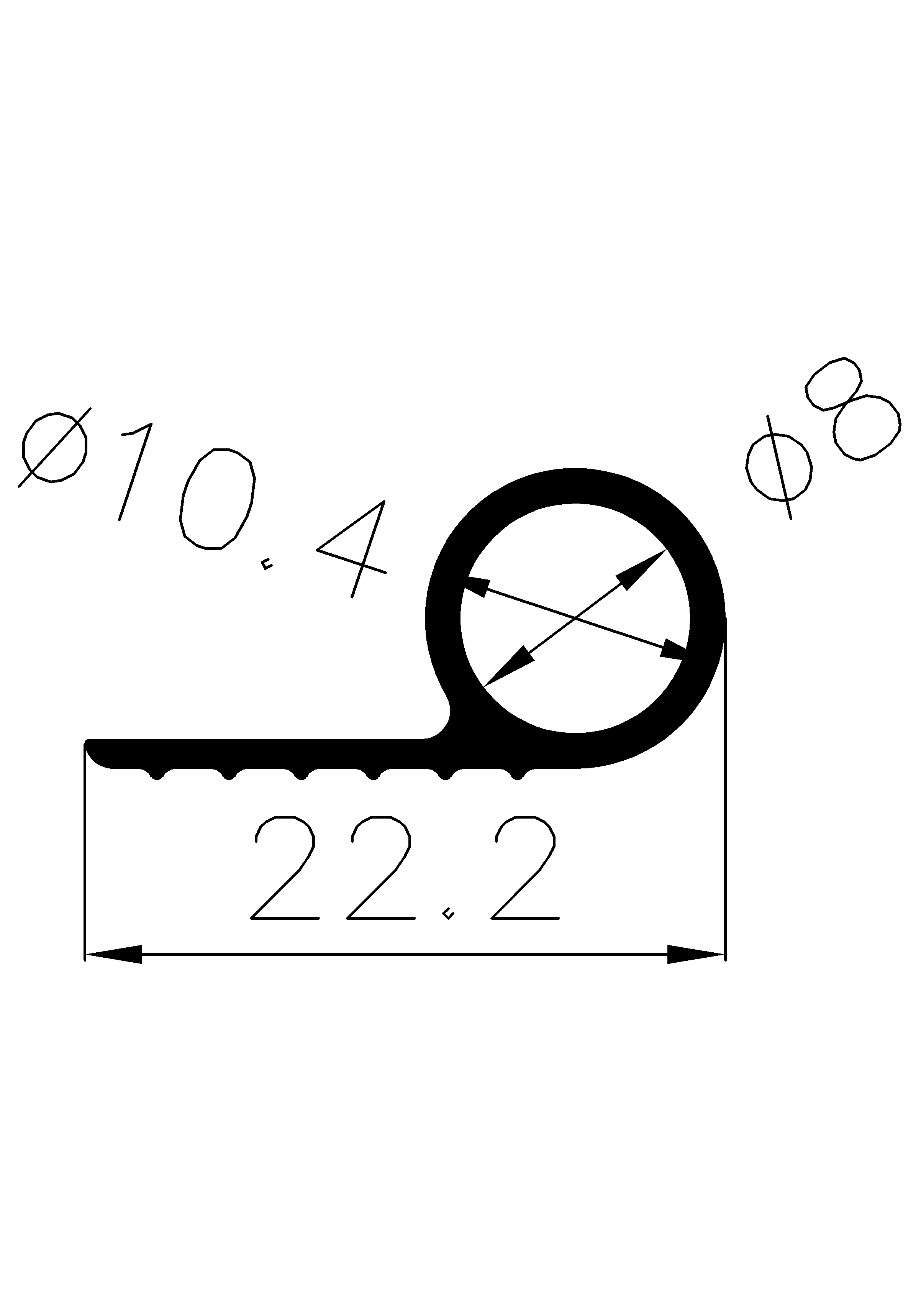 3570160KG - Silikon Profile - Fahnenprofile bzw. P-Profile