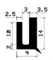 TU1- 1143 - EPDM-Gummi -Profile - U-Profile