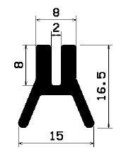 TU1- 1408 - Silikon Profile - U-Profile