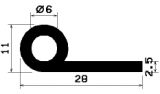 FN 1150 - EPDM-Gummi-Profile - Fahnenprofile bzw. P-Profile FN 1150 - EPDM-Gummi-Profile - Fahnenprofile bzw. P-Profile