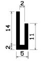 TU1- 1181 - EPDM-Gummi -Profile - U-Profile TU1- 1181 - EPDM-Gummi -Profile - U-Profile