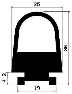 RT 1192 - EPDM-Kautschukprofile - Rolltor- und Fingerschutzprofile