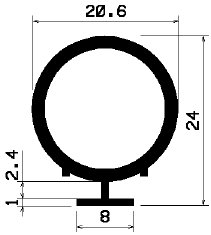 RT 1194 - EPDM gumiprofilok - Gördülő ajtó - ujjvédő profilok