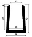 TU1- 1222 - rubber profiles - U shape profiles