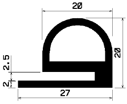 RT 1227 - Silikon-Kautschukprofilen - Rolltor- und Fingerschutzprofile