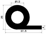 FN 1237 - EPDM-Gummi-Profile - Fahnenprofile bzw. P-Profile FN 1237 - EPDM-Gummi-Profile - Fahnenprofile bzw. P-Profile
