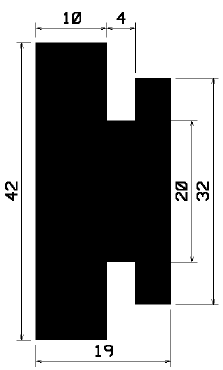 H 1283 - EPDM-Kautschukprofile - H-Profile