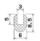 MZS 25404 - Schaumgummiprofile bzw. Moosgummiprofile - U-Profile