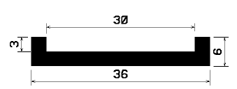 TU1- 1298 - EPDM-Gummi -Profile - U-Profile