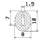 MZS 25467 - sponge profiles - U shape profiles