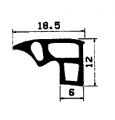 Z1 -1417 - Gummiprofile - Türscheiben- Fensterdichtungsprofile Z1 -1417 - Gummiprofile - Türscheiben- Fensterdichtungsprofile