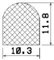 MZS 25471 - EPDM-Schaumgummi-Profile - Halbrundprofile / D-Profile