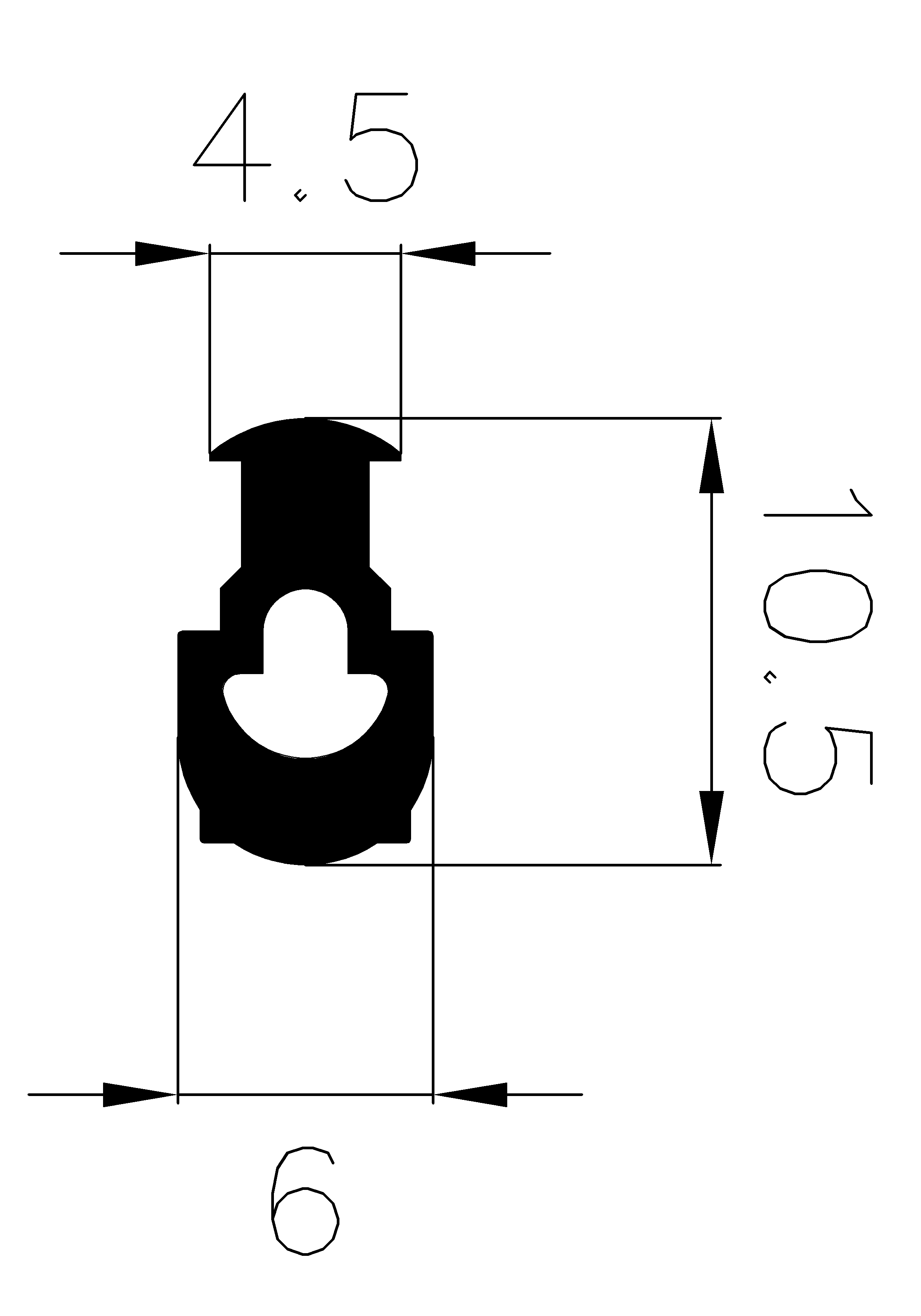 4400360KG - rubber profile - Door-frame profiles