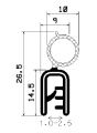 SD-0021 - Co-Ex-Profile mit Metalleinsätze - Kantenschutzprofile SD-0021 - Co-Ex-Profile mit Metalleinsätze - Kantenschutzprofile