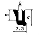TU1- 0561 - EPDM-Gummi -Profile - U-Profile TU1- 0561 - EPDM-Gummi -Profile - U-Profile