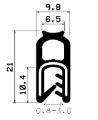 SD-0075 - Co-Ex-Profile mit Metalleinsätze - Kantenschutzprofile SD-0075 - Co-Ex-Profile mit Metalleinsätze - Kantenschutzprofile
