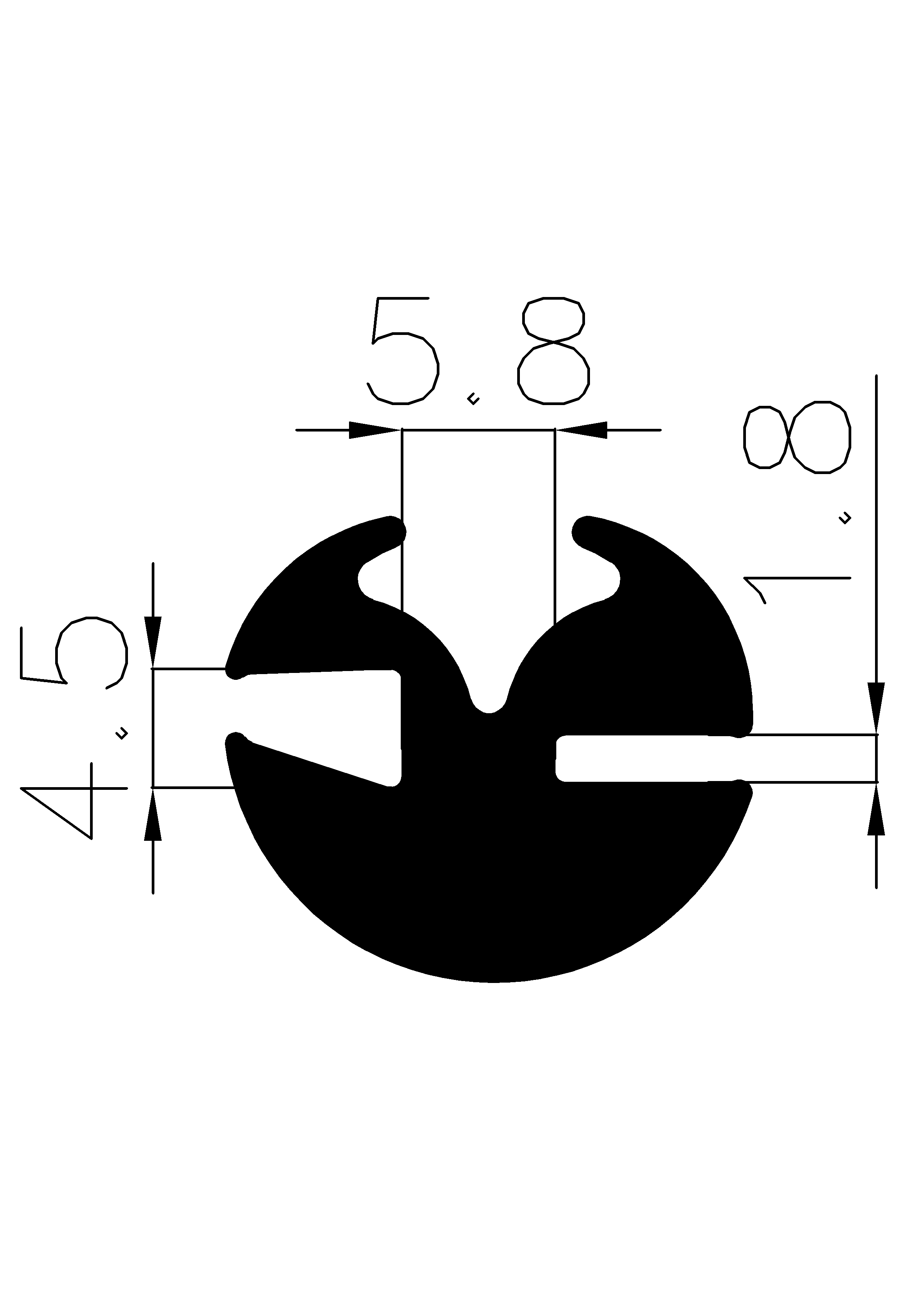 4550365KG - stabilizing EPDM profiles - Stabilizing and stretcher profiles