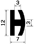 H - G1469 - EPDM profiles - H-profiles