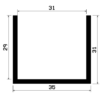 TU1- 1490 - EPDM-Gummi -Profile - U-Profile