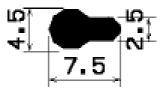 FN 1494 - EPDM gumiprofilok - Lobogó vagy 'P' alakú profilok