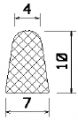 MZS 25653 - EPDM-Schaumgummi-Profile - Halbrundprofile / D-Profile