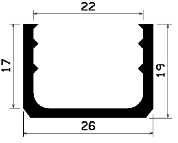 TU1- 1535 - EPDM-Gummi -Profile - U-Profile