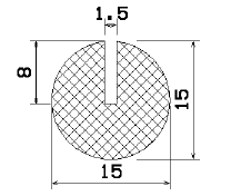 MZS 25504 - Schaumgummiprofile bzw. Moosgummiprofile - U-Profile