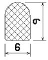 MZS 25513 - EPDM-Schaumgummi-Profile - Halbrundprofile / D-Profile