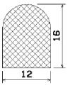 MZS 25523 - EPDM-Schaumgummi-Profile - Halbrundprofile / D-Profile