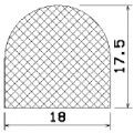 MZS 25526 - EPDM-Schaumgummi-Profile - Halbrundprofile / D-Profile