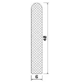 MZS 25531 - EPDM-Schaumgummi-Profile - Halbrundprofile / D-Profile