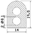 MZS 25558 - EPDM-Schaumgummi-Profile - Halbrundprofile / D-Profile