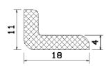 MZS 25587 - Schaumgummiprofile bzw. Moosgummiprofile - Winkelprofile / L-Profile