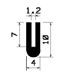 TU1- 1618 - EPDM-Gummi -Profile - U-Profile