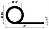 FN 1625 - Silikon Profile - Fahnenprofile bzw. P-Profile FN 1625 - Silikon Profile - Fahnenprofile bzw. P-Profile
