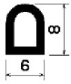 HR 1637 - EPDM-Gummiprofile - Halbrundprofile / D-Profile